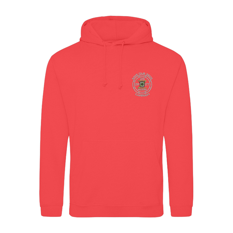 Classic Polyester/Cotton hooded sweatshirt with embroidered logo.