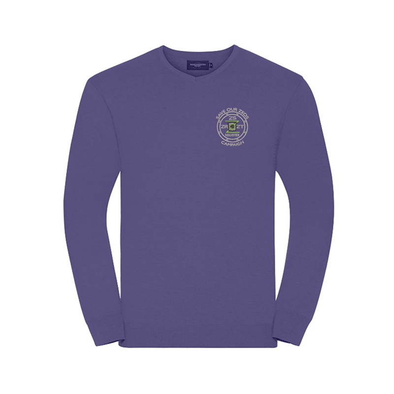 The classic, easycare V-neck sweater - for stylish layering over shirt or t-shirt, embroidered with logo.