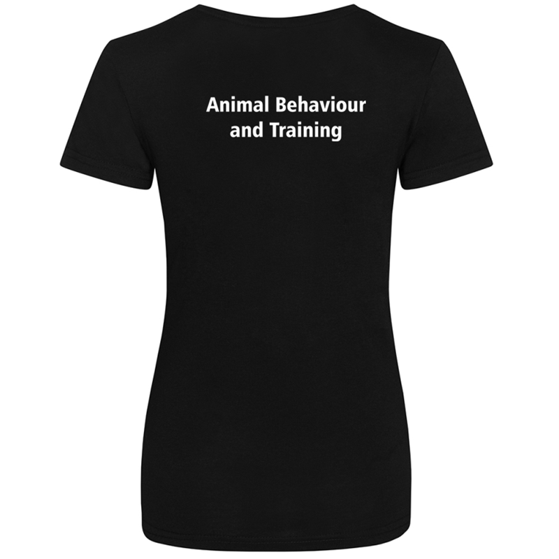 Ladies Fitted  T shirt with logo embroidered front left breast and course name printed to the back