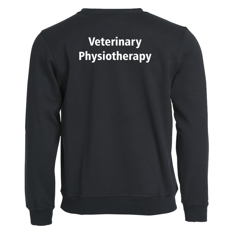 Unisex Crew neck Sweatshirt with logo embroidered front left breast and course name printed to the back