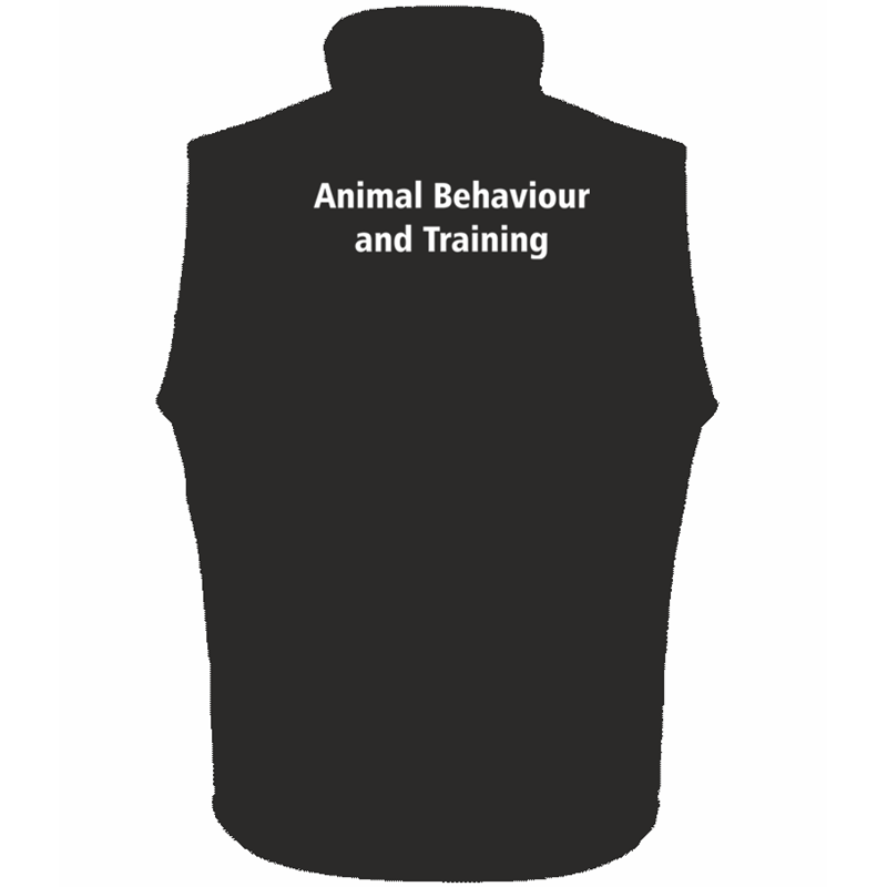 Ladies Soft Shell Gilet with logo embroidered front left breast and course name printed to the back