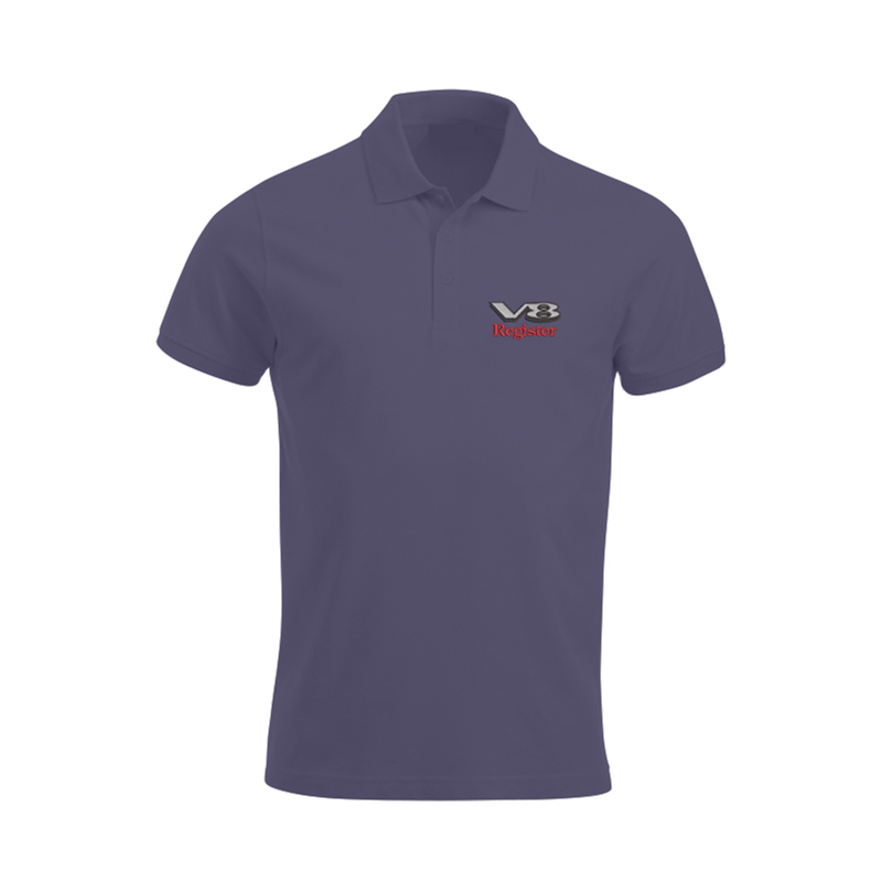 Polycotton poloshirt, unisex fit, logo embroidered to left breast.