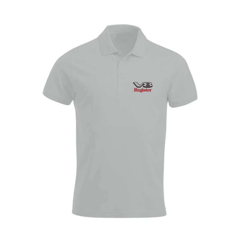 Polycotton poloshirt, unisex fit, logo embroidered to left breast.