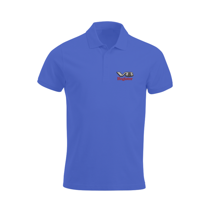 Polycotton poloshirt, unisex fit, logo embroidered to left breast.