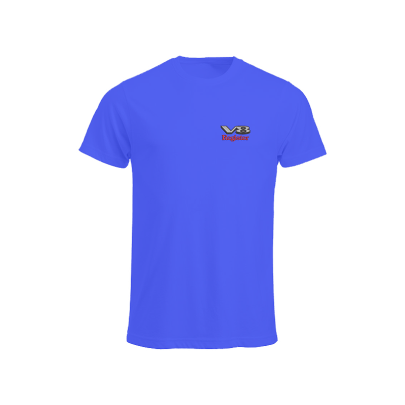 Cotton crew neck t shirts with embroidered logo to left breast