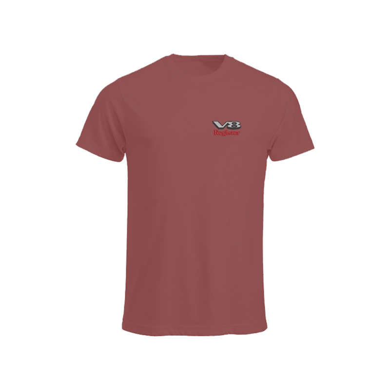 Cotton crew neck t shirts with embroidered logo to left breast