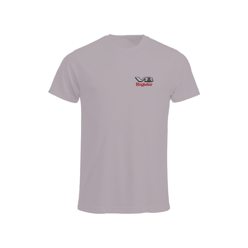 Cotton crew neck t shirts with embroidered logo to left breast