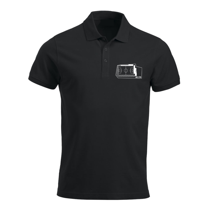 Poly/Cotton 3 button neck, collar poloshirt with The Grove stadium logo printed left breast.