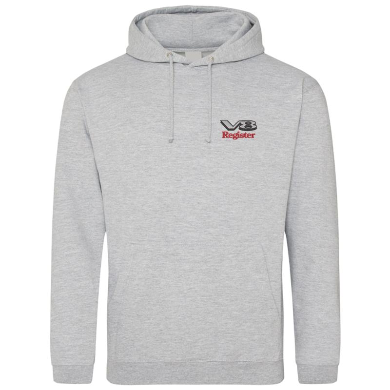 Polyester/Cotton fabric, classic pouch pocket hooded sweatshirt embroidered with logo to left breast.