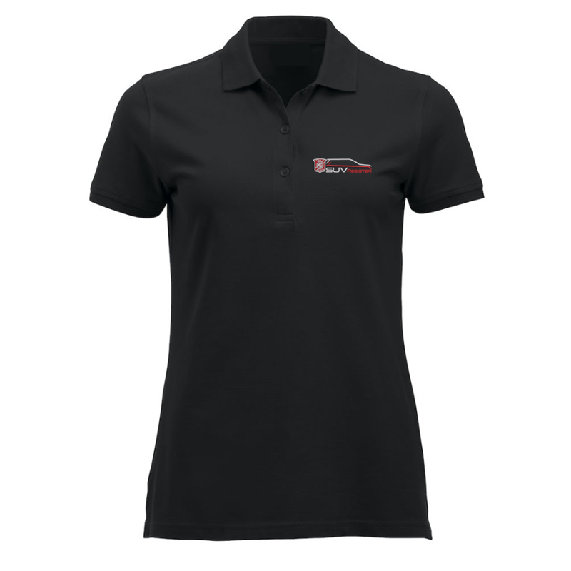 Polycotton poloshirt ina ladies fit with logo embroidered to left breast.