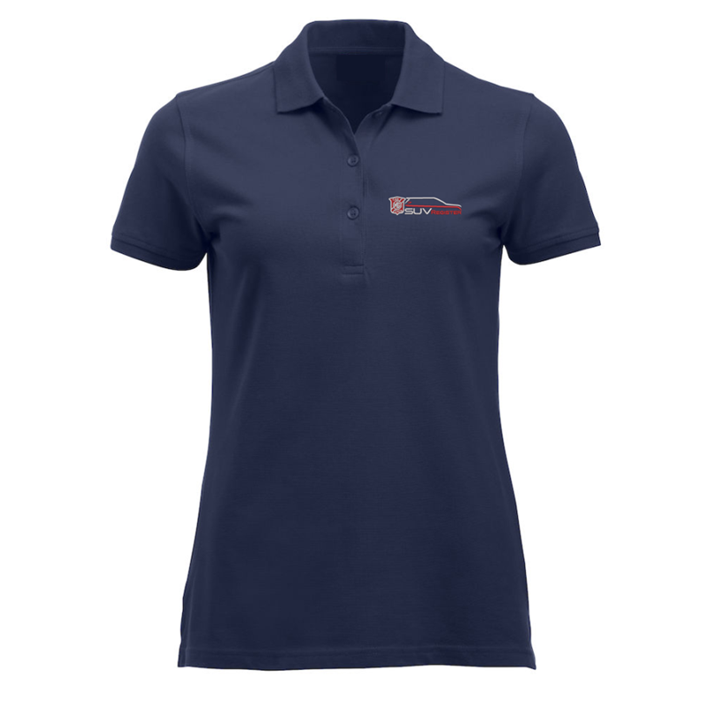 Polycotton poloshirt ina ladies fit with logo embroidered to left breast.