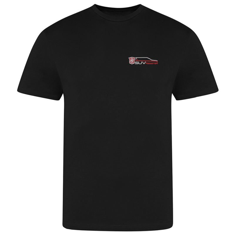 Cotton crew neck t shirt, unisex fit, embroidered with club logo to left breast