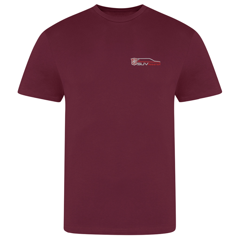 Cotton crew neck t shirt, unisex fit, embroidered with club logo to left breast