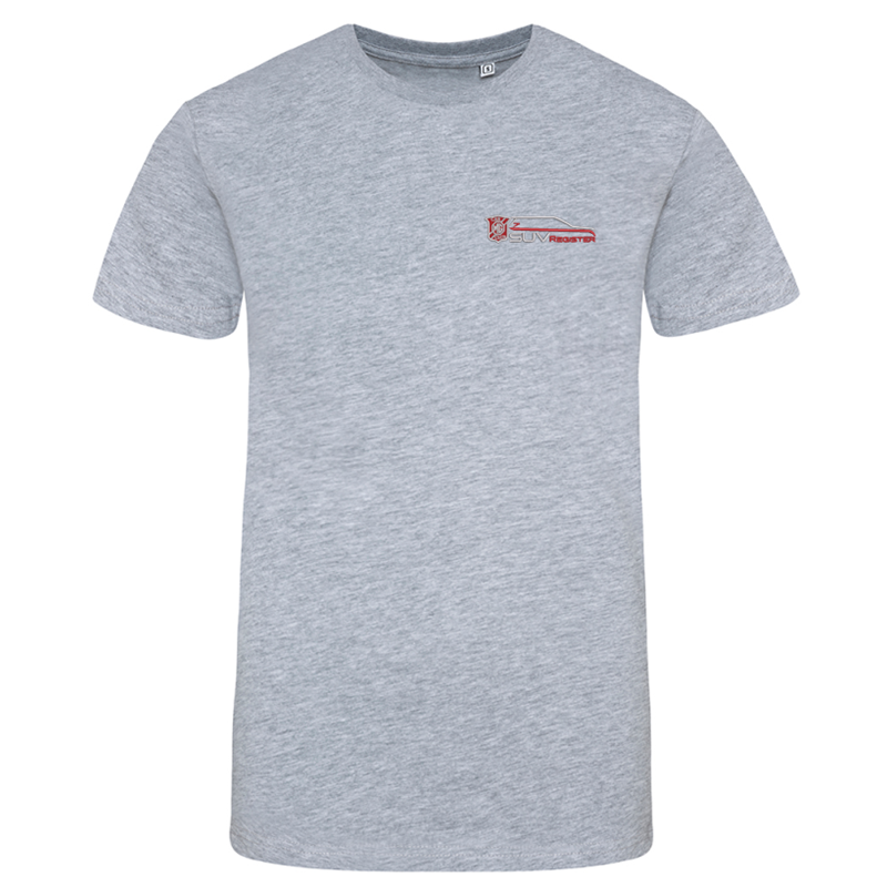 Cotton crew neck t shirt, unisex fit, embroidered with club logo to left breast