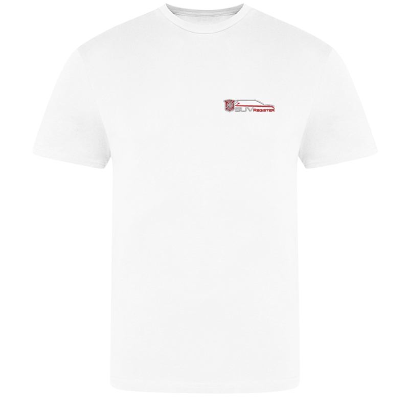 Cotton crew neck t shirt, unisex fit, embroidered with club logo to left breast