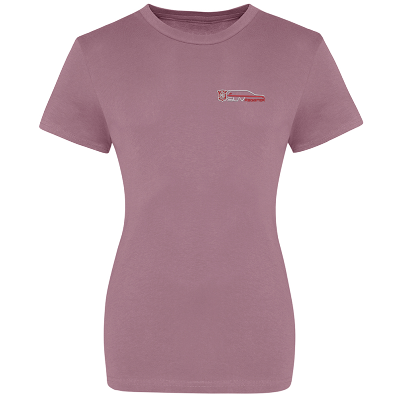 Cotton Crew Neck T Shirt with embroidered logo to left breast