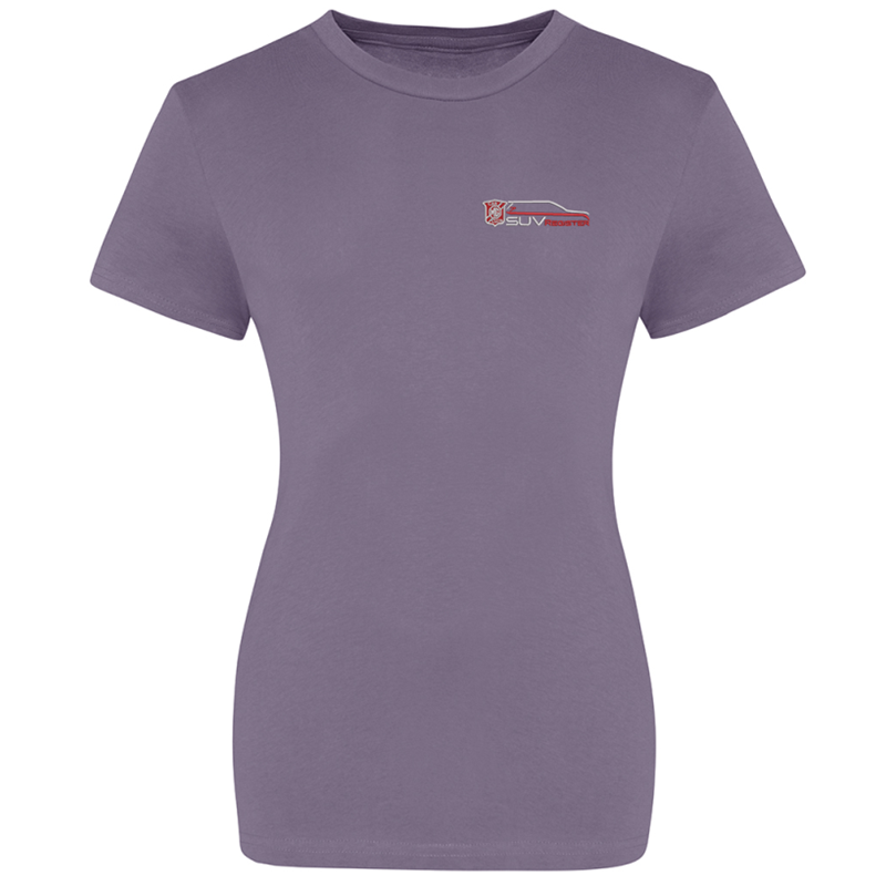 Cotton Crew Neck T Shirt with embroidered logo to left breast