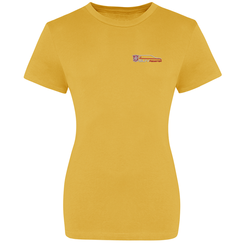 Cotton Crew Neck T Shirt with embroidered logo to left breast