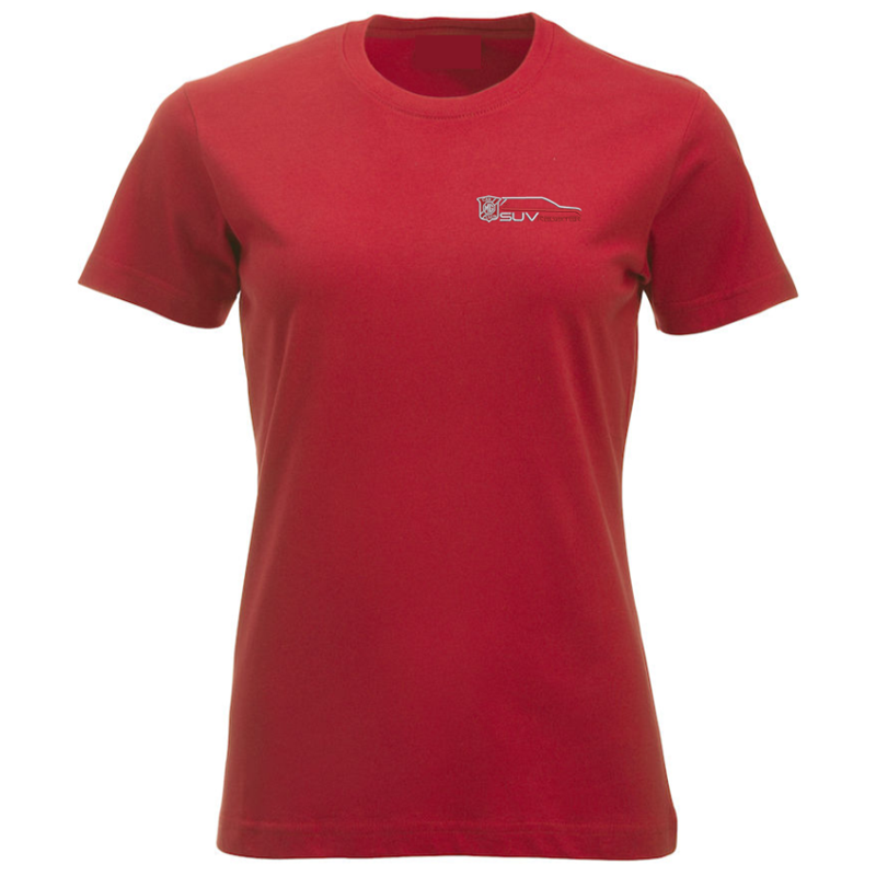 Cotton Crew Neck T Shirt with embroidered logo to left breast