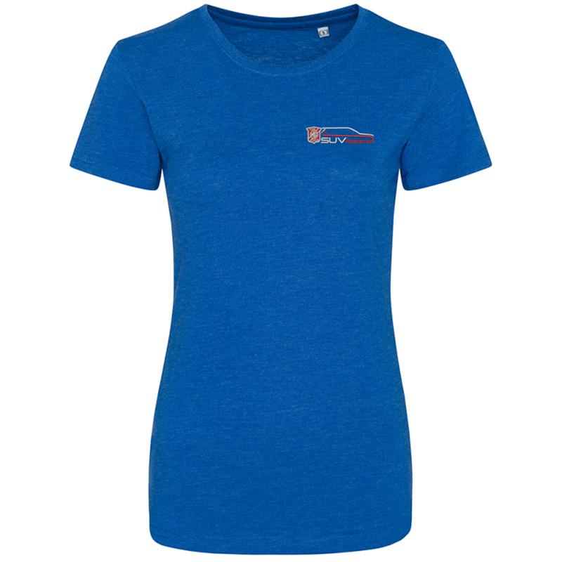 Cotton Crew Neck T Shirt with embroidered logo to left breast