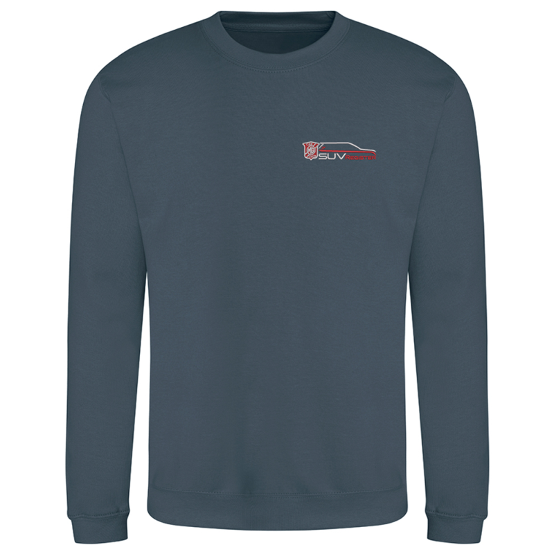 Polyester/Cotton mix, crew neck sweatshirt, Unisex fit, embroidered with logo to the left breast.