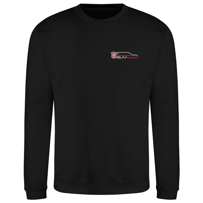 Polyester/Cotton mix, crew neck sweatshirt, Unisex fit, embroidered with logo to the left breast.