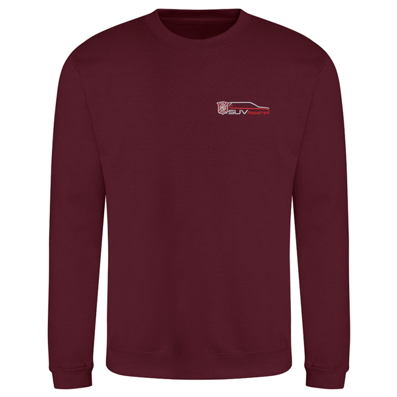 Polyester/Cotton mix, crew neck sweatshirt, Unisex fit, embroidered with logo to the left breast.