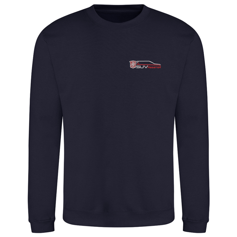Polyester/Cotton mix, crew neck sweatshirt, Unisex fit, embroidered with logo to the left breast.