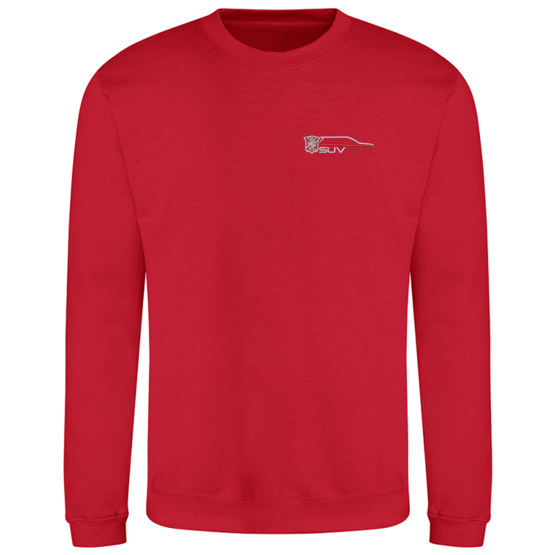 Polyester/Cotton mix, crew neck sweatshirt, Unisex fit, embroidered with logo to the left breast.