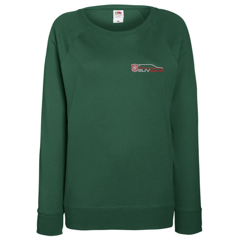Poly/Cotton crew neck sweatshirt in ladies fit, embroidered with logo to left breast.