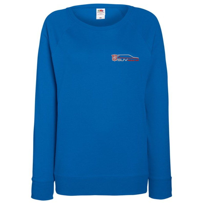 Poly/Cotton crew neck sweatshirt in ladies fit, embroidered with logo to left breast.
