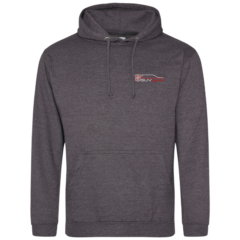 Classic pouch pocket hooded sweatshirt with club logo embroidered to left breast