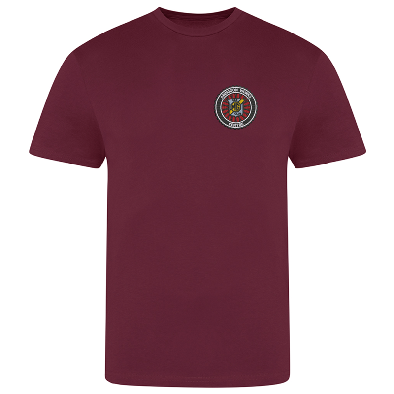 Unisex T Shirt embroidered with club logo to left breast