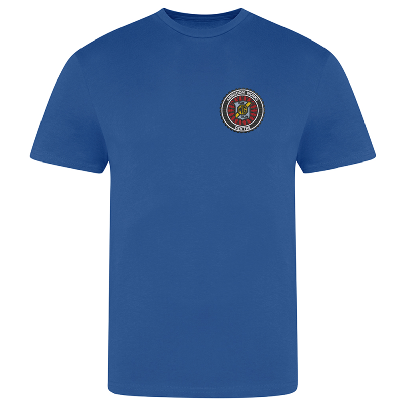 Unisex T Shirt embroidered with club logo to left breast