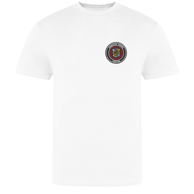 Unisex T Shirt embroidered with club logo to left breast