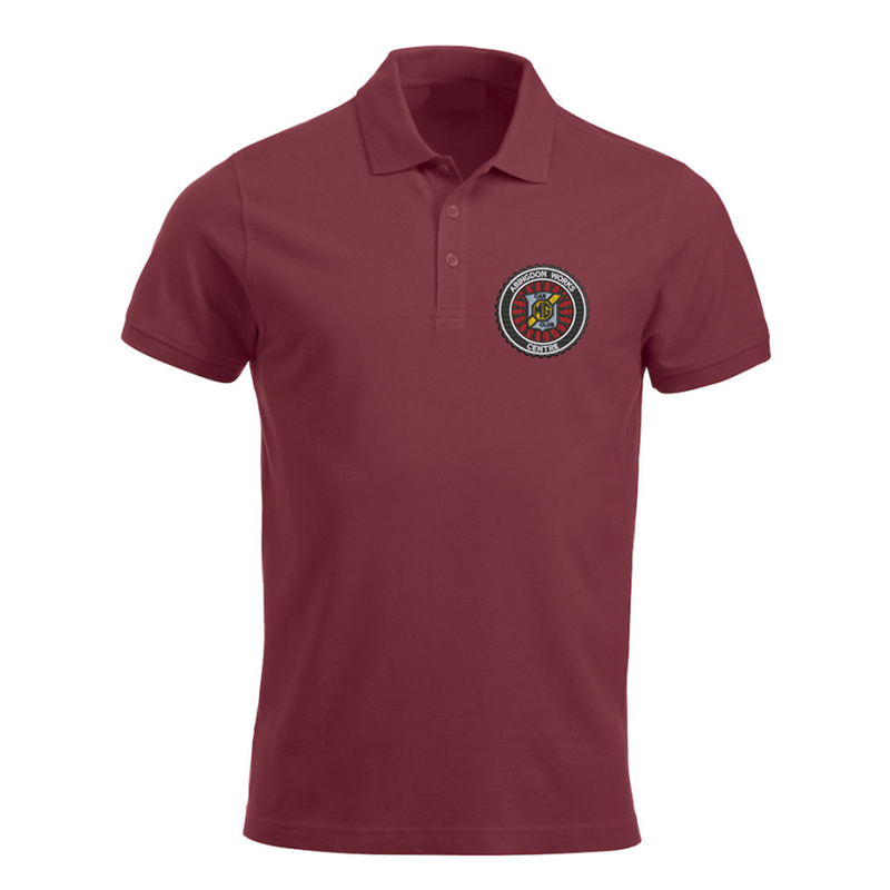 Polyester/Cotton polo-shirt with embroidery of club logo left breast