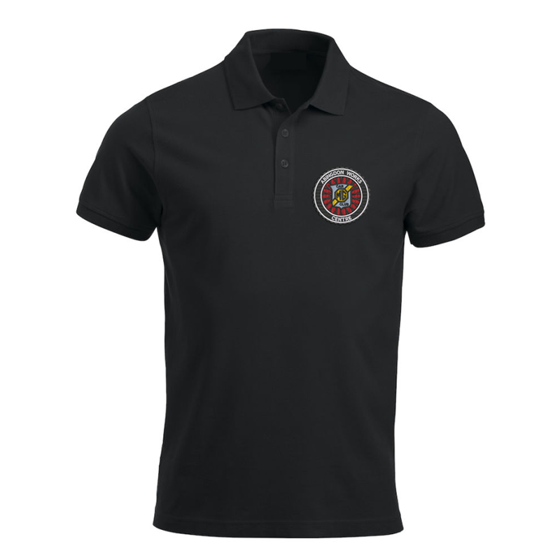 Polyester/Cotton polo-shirt with embroidery of club logo left breast
