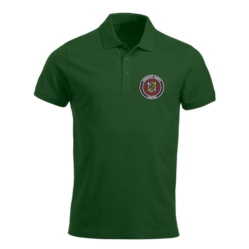Polyester/Cotton polo-shirt with embroidery of club logo left breast