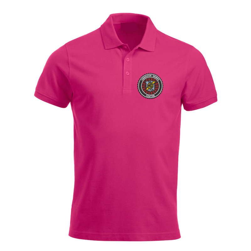 Polyester/Cotton polo-shirt with embroidery of club logo left breast