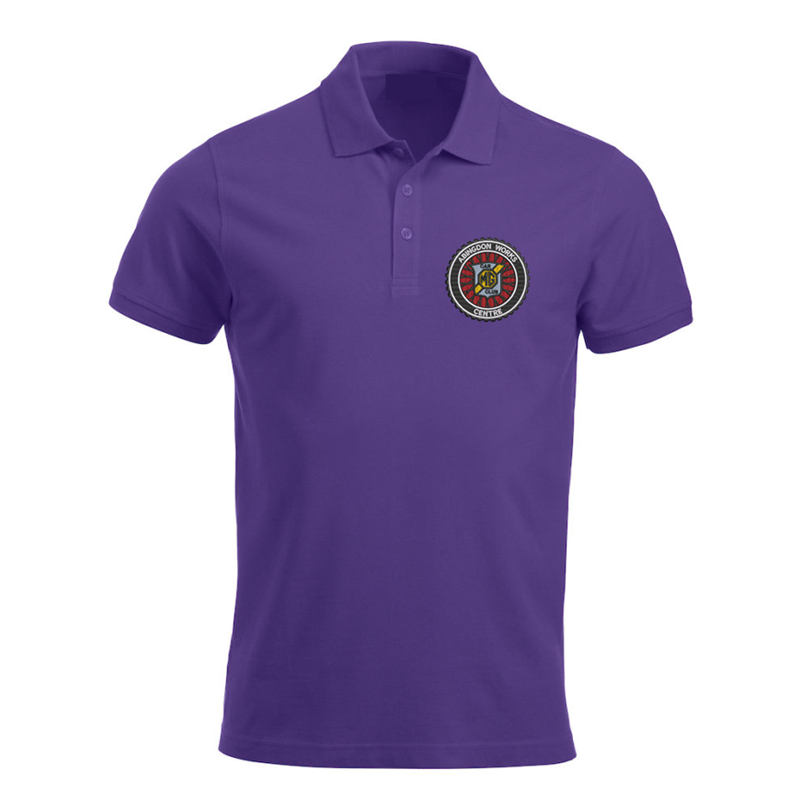 Polyester/Cotton polo-shirt with embroidery of club logo left breast