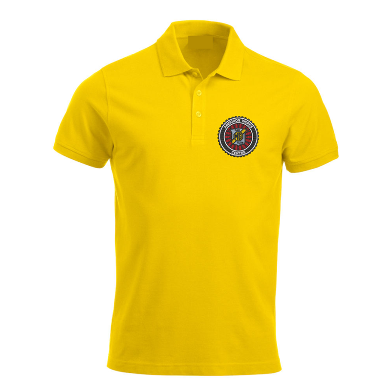 Polyester/Cotton polo-shirt with embroidery of club logo left breast