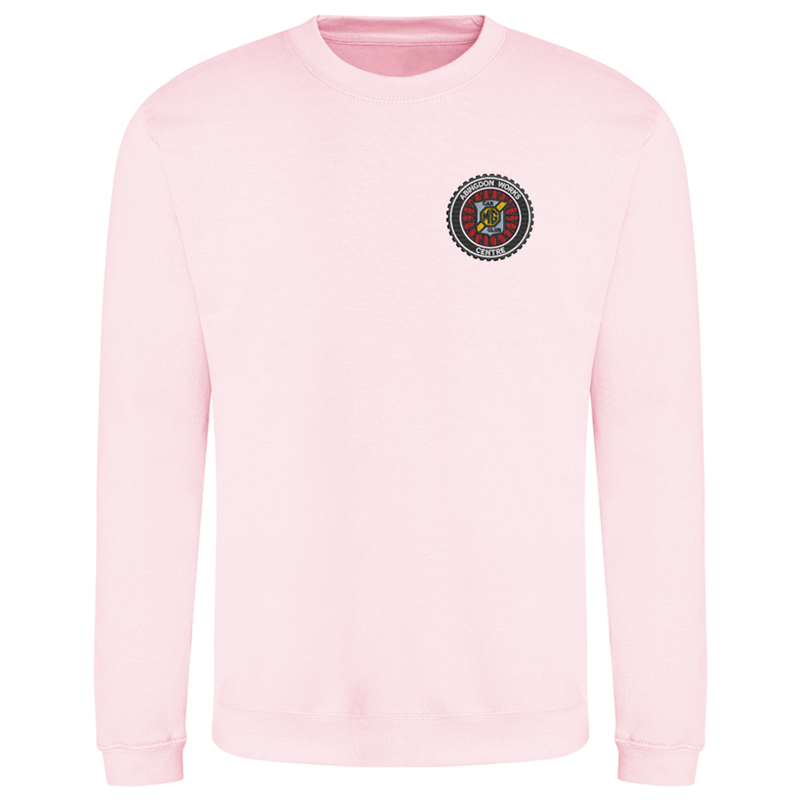Polyester/Cotton mix, crew neck sweatshirt, Unisex fit, embroidered with logo to the left breast.