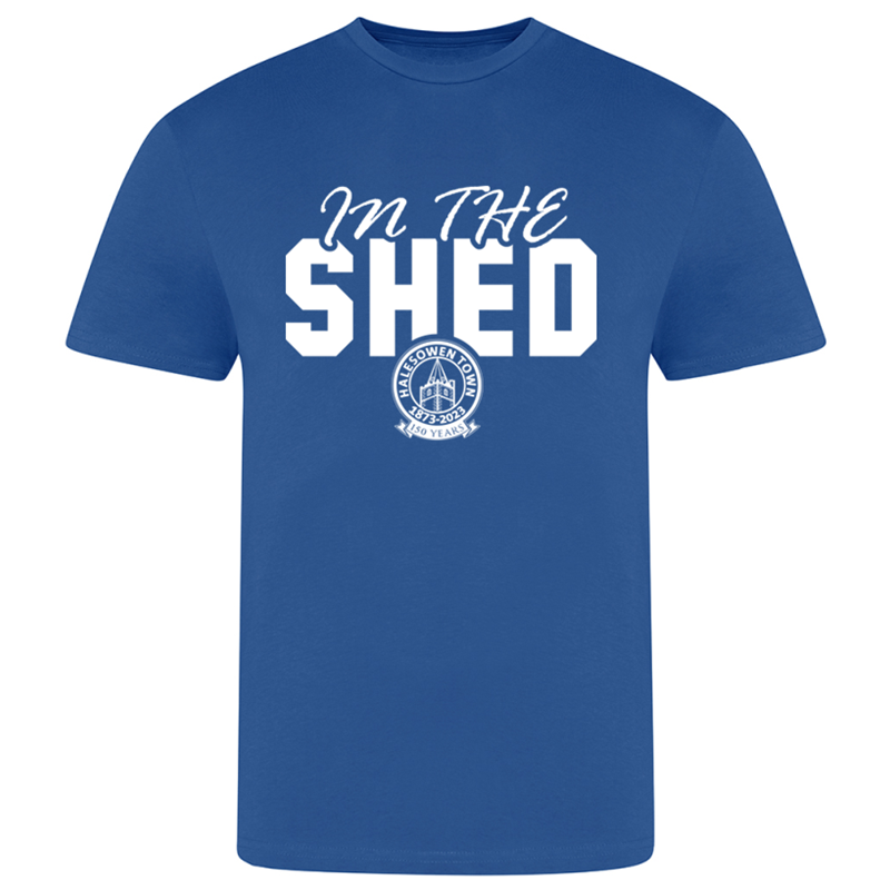 Cotton T Shirts printed in the shed logo to the front.
