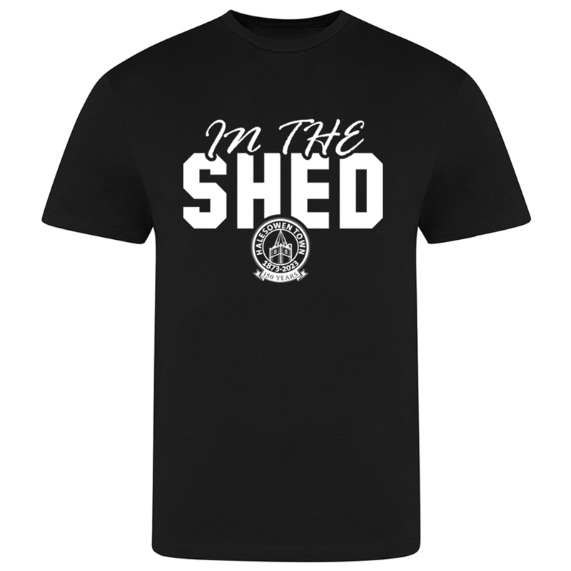 Cotton T Shirts printed in the shed logo to the front.