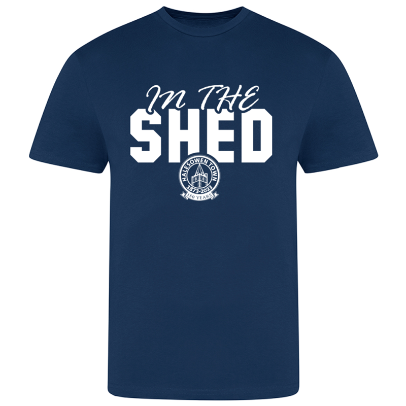Cotton T Shirts printed in the shed logo to the front.
