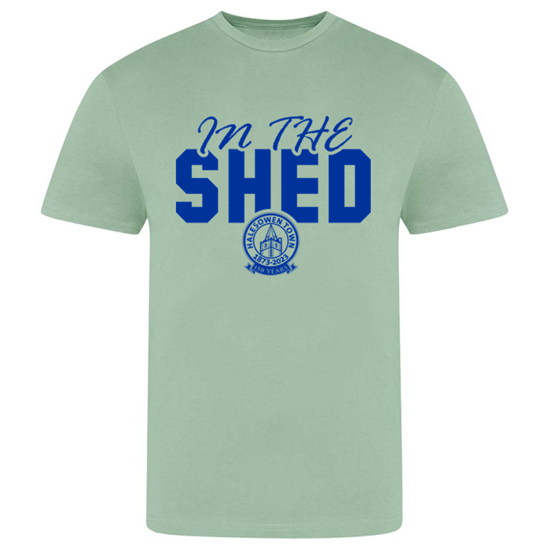 Cotton T Shirts printed in the shed logo to the front.