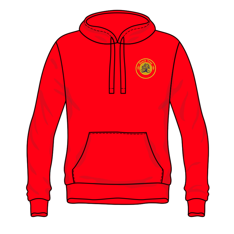 Hooded sweatshirt embroidered with School logo