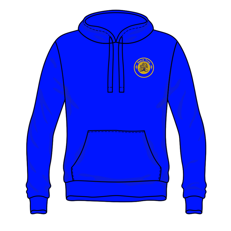 Hooded sweatshirt embroidered with School logo