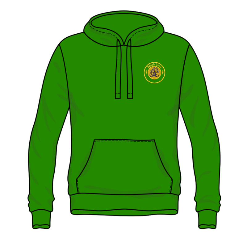 Hooded sweatshirt embroidered with School logo