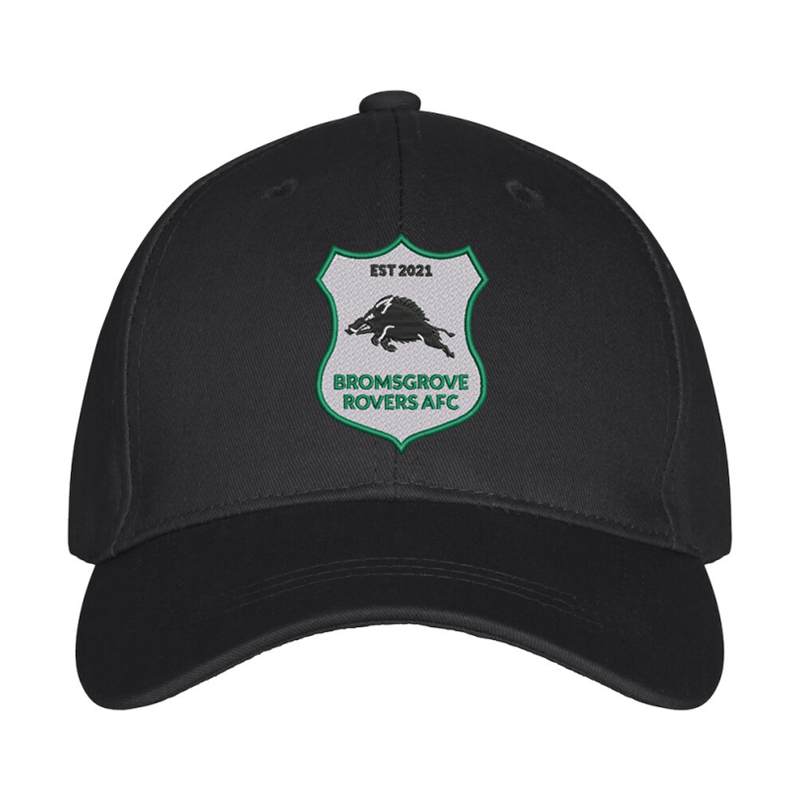 Premium baseball cap with club logo embroidered